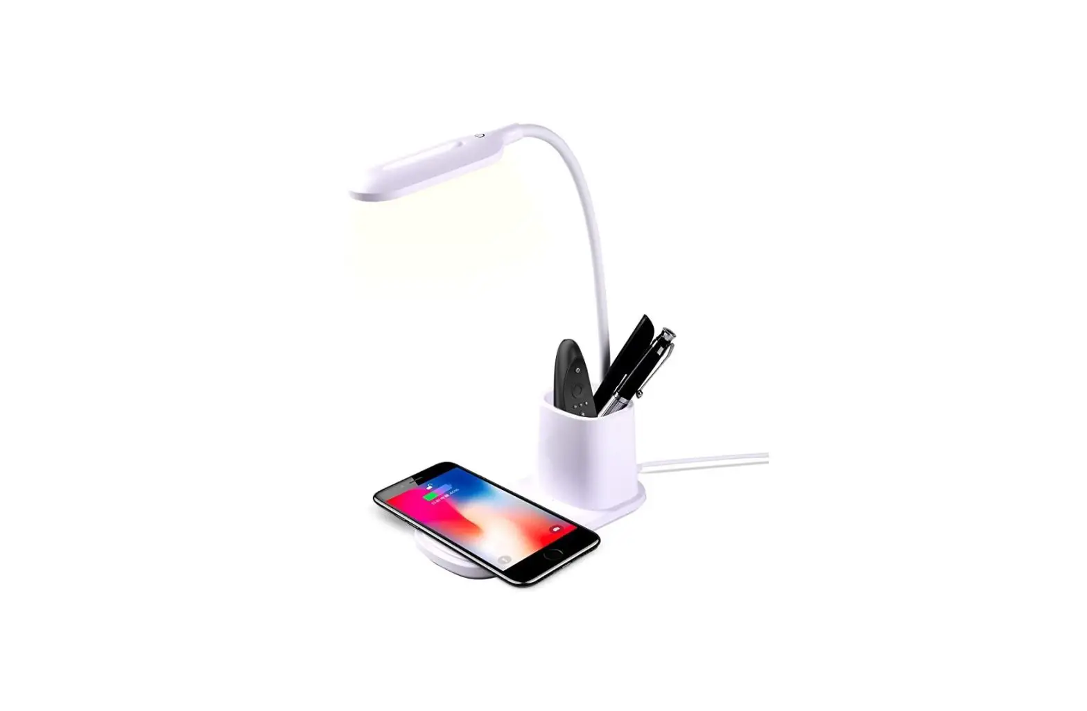 Ningbo Allstar O E Technology Ast-wr162 Led Lamp Wireless Charger With Pen Holder Instructions