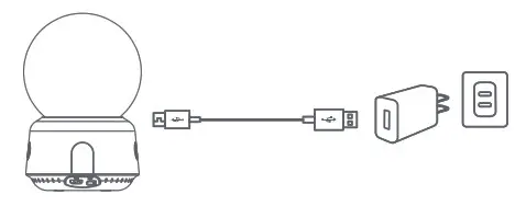 Apical 19206 Wireless IP Camera - Power supply connection