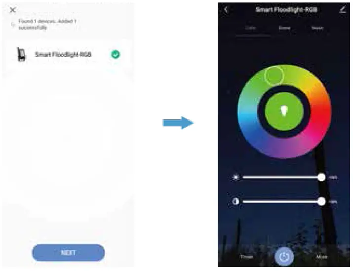 novostella NTF71 Smart LED Flood Light User Guide fig 9