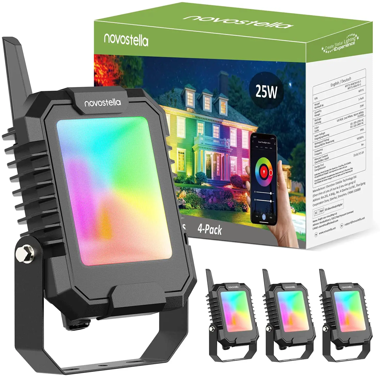 novostella NTF71 Smart LED Flood Light