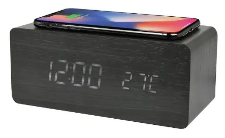 Cj Global 10WCHA Wireless Charging Alarm Clock