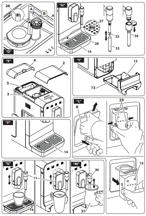 smeg BCC02 Fully Automatic Coffee Machine 3
