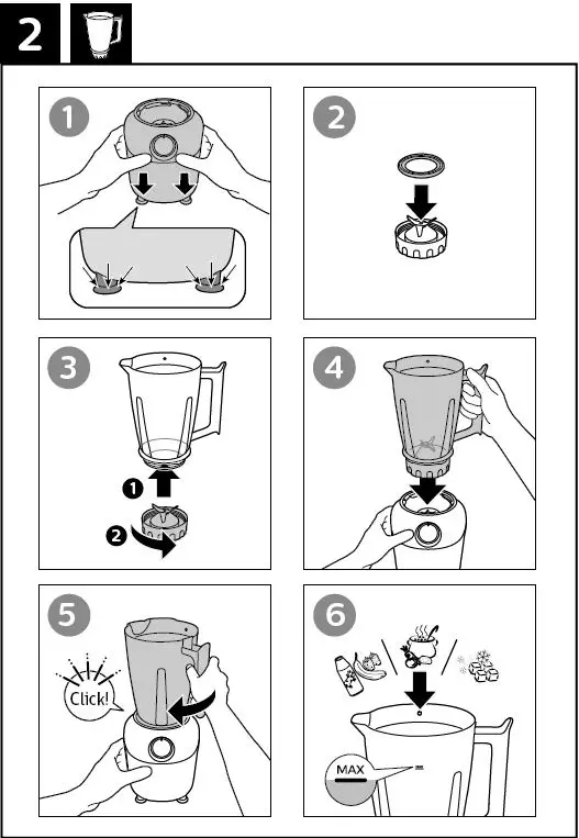 PHILIPS 3000 Series Blender HR2191 FIG-2