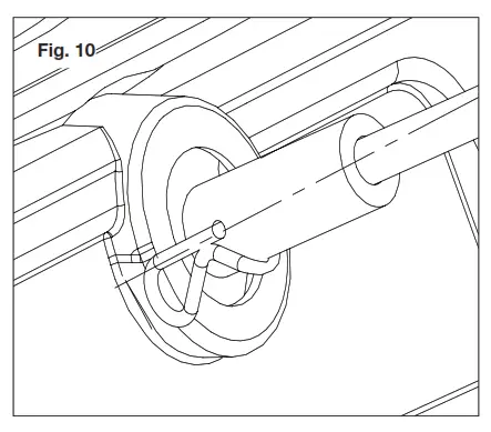SNOWJOE SJ624E 21 Inch Electric Snow Thrower - Crank Assembly5