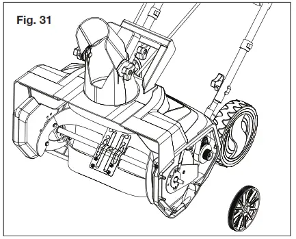 SNOWJOE SJ624E 21 Inch Electric Snow Thrower - remove