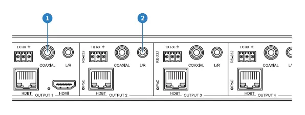 BLUSTREAM HMXL44CS-KIT 4x4 HDBaseT CSC Matrix Kit FIG 9