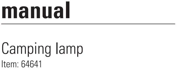 Ledsavers Camping Lamp