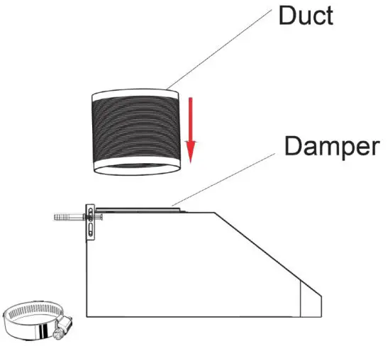 COSMO COS-QS75 Under Cabinet Range Hood - Damper