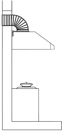 COSMO COS-QS75 Under Cabinet Range Hood - duct