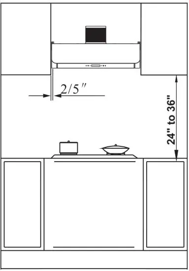 COSMO COS-QS75 Under Cabinet Range Hood - unit