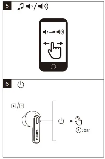 PHILIPS TAT2236 2000 Series True Wireless Headphones - 6