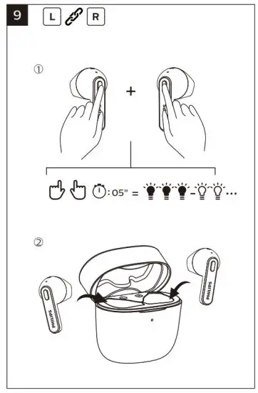 PHILIPS TAT2236 2000 Series True Wireless Headphones - Series9