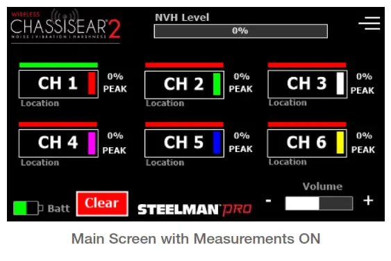 STEELMAN PRO 60605 Wireless ChassisEAR 2 Versatile Noise Vibration and Harshness Diagnostic Tool - SYSTEM SETTINGS 1