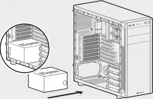 Carbide Series - CPU Installing the PSU (Power Supply Unit) 4