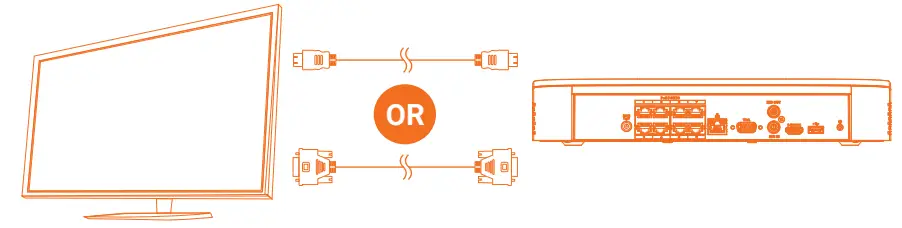 LOREX N841 Series 4K NVR with Smart Motion Detection User Guide - Connect monitor