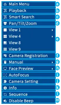 LOREX N841 Series 4K NVR with Smart Motion Detection User Guide - Using the Quick Menu