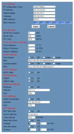 Setup IP address