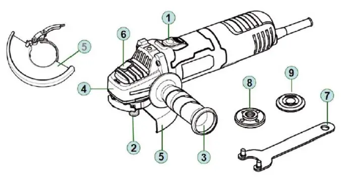 LUMBERJACK AG820 820W Angle Grinder 2
