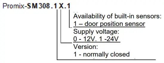 Promix SM308 Electromechanical Lock with Pusher And Door Position Sensor - figure 2