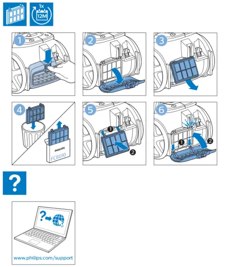 PHILIPS FC9557 5000 Series Vacuum Cleaner without Dust Bag - fig 12