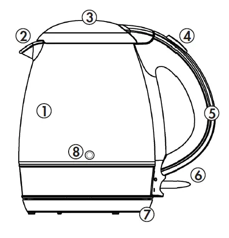Danby- DBKT12013BD11 -1.2L- Glass- Kettle -1