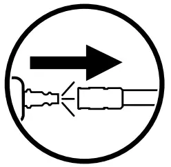 Disconnect tool from air