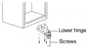 FIG 13 Reversing the Door Swing