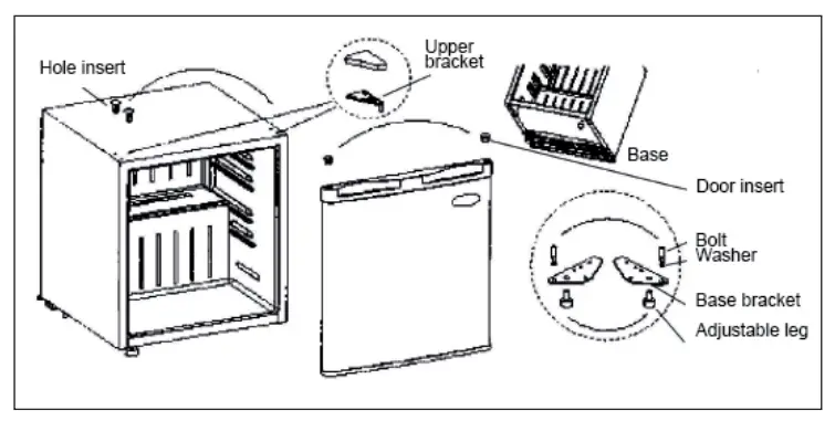 KLARSTEIN 10006675 50L1-SG 90L1 WH Fridge - figure 1