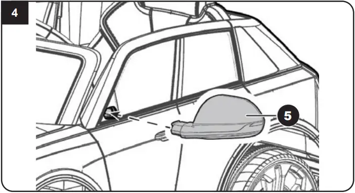 JAMARA 460200 Ride on Audi Q8 Children Car - Assembly 4