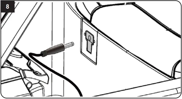 JAMARA 460200 Ride on Audi Q8 Children Car - Assembly 8