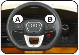 JAMARA 460200 Ride on Audi Q8 Children Car - Assembly 9 B