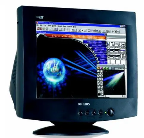 PHILIPS-105S7S-Flat-Square-Tube-CRT-Monitor-