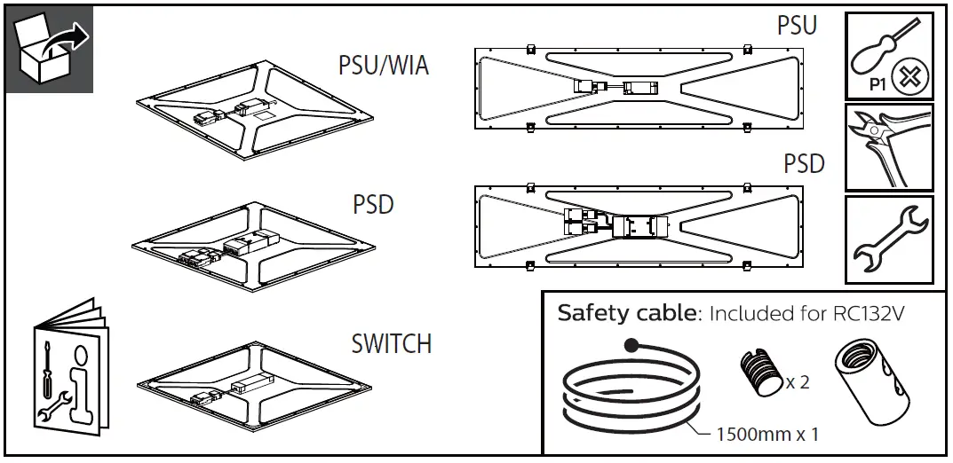 PHILIPS RC132V CoreLine LED Panel -1