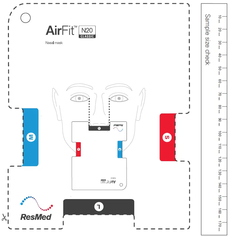 ResMed N20CLASSIC-M AirFit N20 Classic Nasal Mask