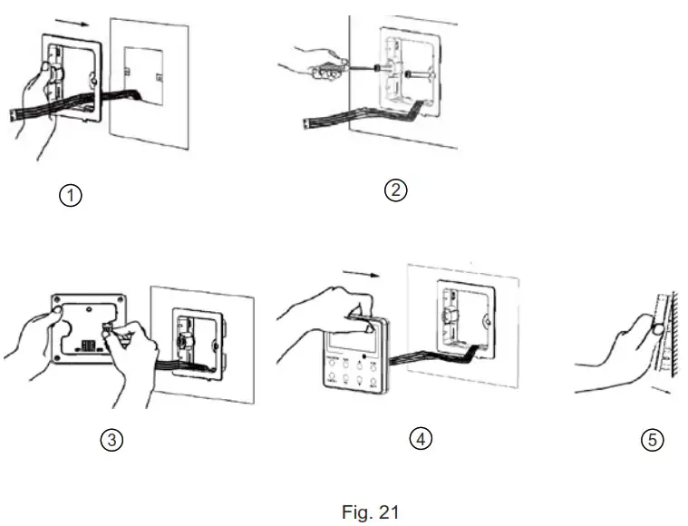 ALPICAIR XE73 44E Wired Controller - Installation and Dismantlement 2