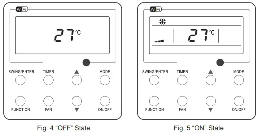 ALPICAIR XE73 44E Wired Controller - Operation Instructions 1