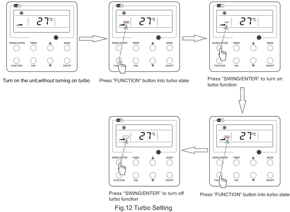 ALPICAIR XE73 44E Wired Controller - Operation Instructions 10