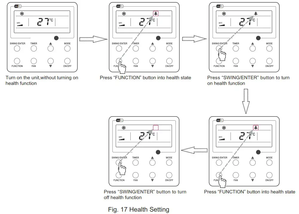 ALPICAIR XE73 44E Wired Controller - Operation Instructions 15