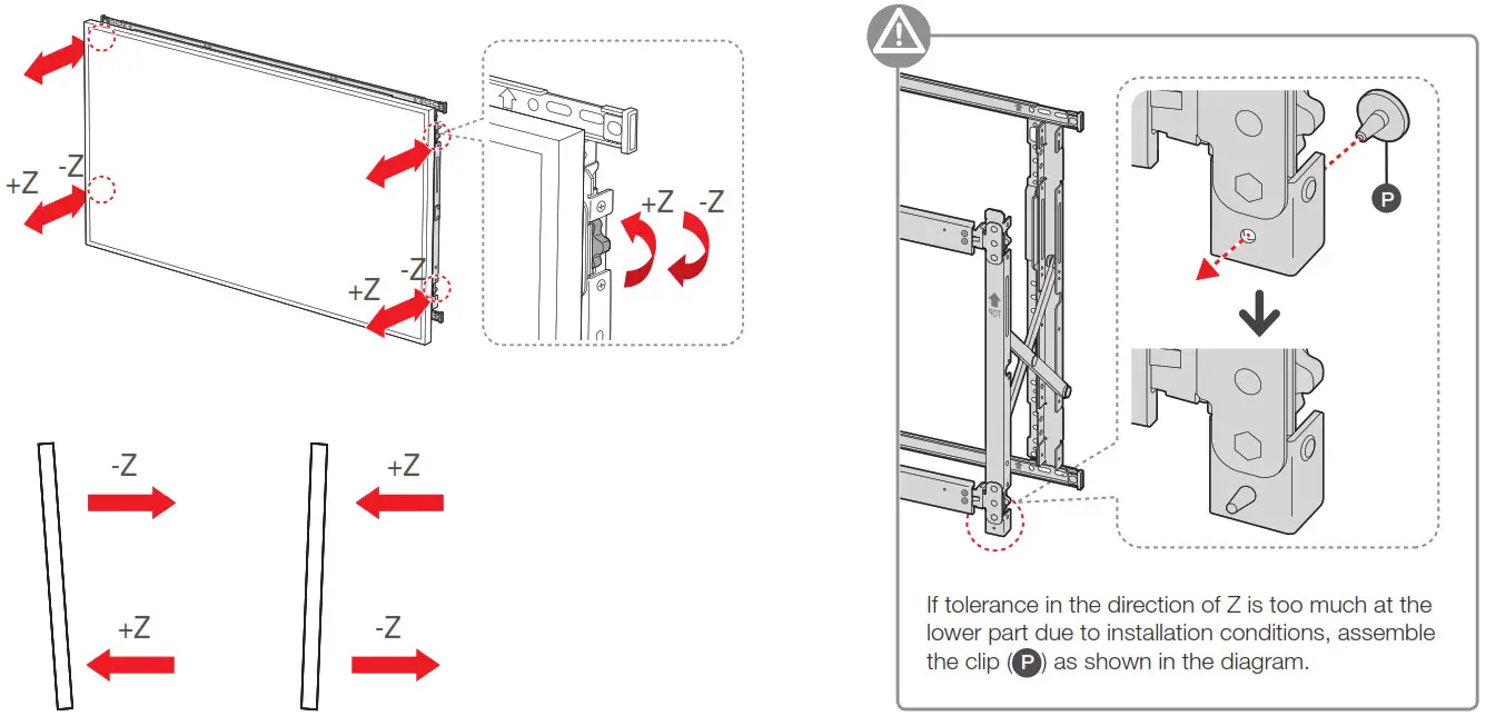 SAMSUNG Wall Mount - Direction Z
