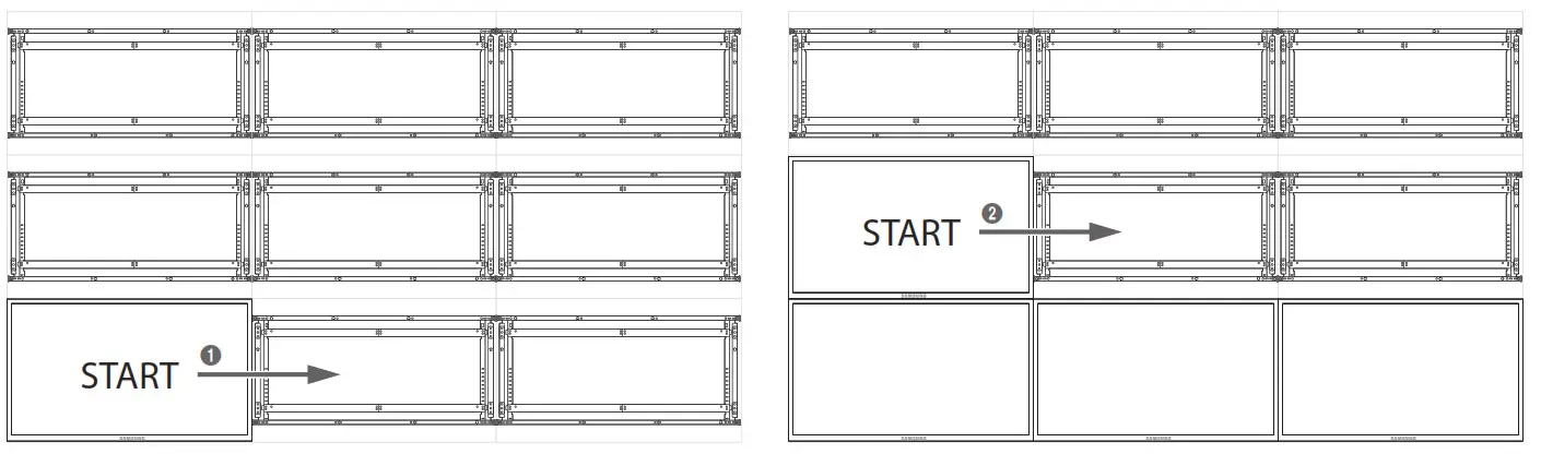 SAMSUNG Wall Mount - Installing the Video Wall