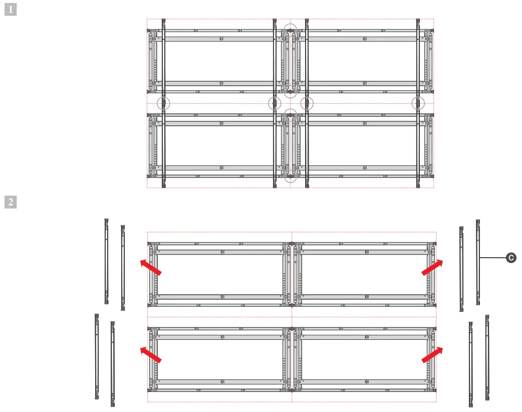 SAMSUNG Wall Mount - Layout the wall Mount