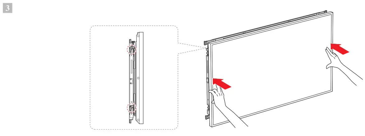 SAMSUNG Wall Mount - Mounting the Signage on the Wall Mount 2
