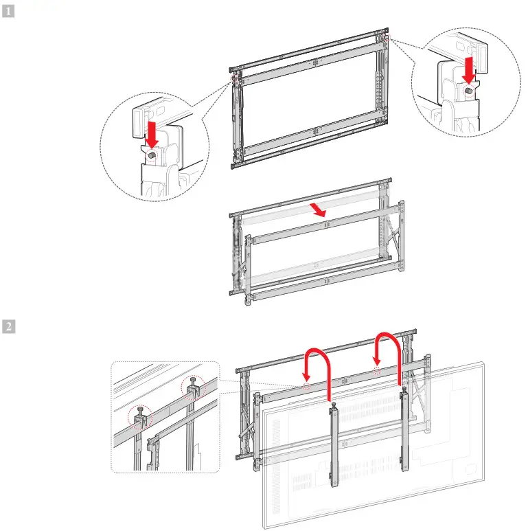 SAMSUNG Wall Mount - Mounting the Signage on the Wall Mount