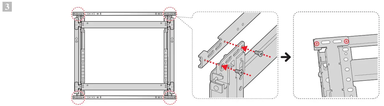 SAMSUNG Wall Mount - Reassembly Wall Mount for Portrait 3