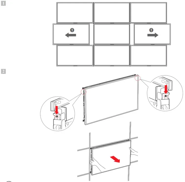 SAMSUNG Wall Mount - Separating the Video Wall
