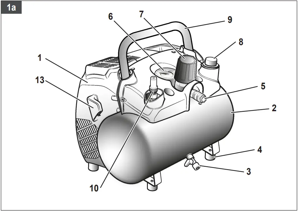 STANLEY FMXCMD156HE Fatmax Oilless Air Compressor A1a