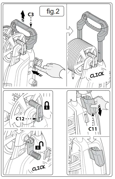 SEALEY PWTF2200 150BAR Pressure Washer Twin Pump-fig6