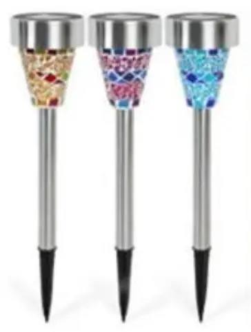 GAINSBOROUGH K341 Set 6 Solar Mosaic Path Lights