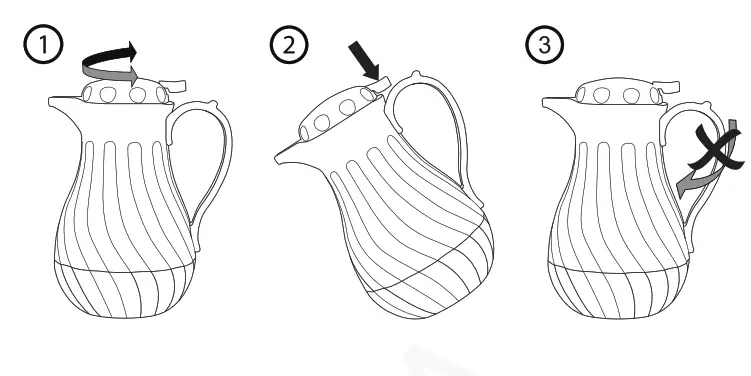 OLYMPIA GL970 Insulated Swirl Jug - Fig