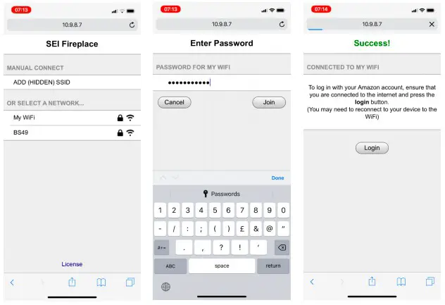 Southern ENTERPRISES HD053240 48 in Smart Electric Fireplace in White and Black - fireplace WiFi 17